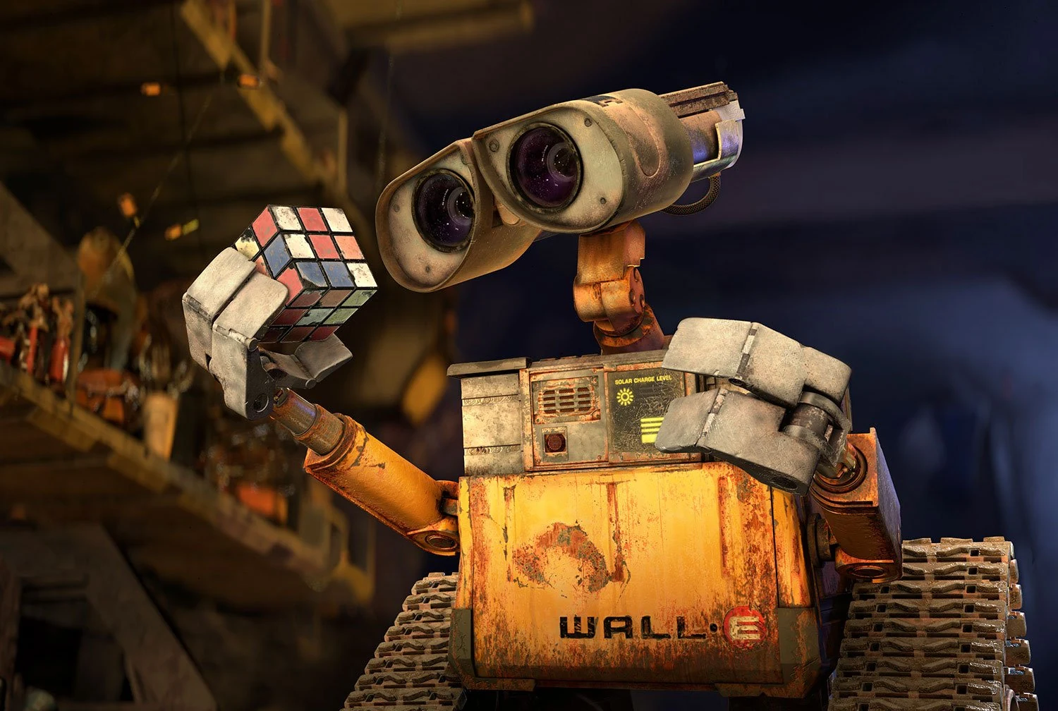 WALL-E trong không gian nhiều đồ vật, hình chính thức của Pixar